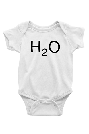 Kimyager Baskılı Beyaz Unisex Bebek Body - Zıbın