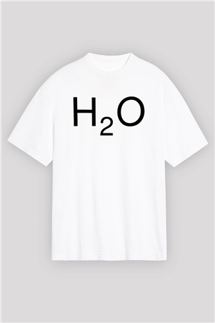 Kimyager Beyaz Unisex Oversize Tişört T-Shirt