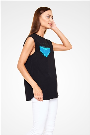 Kimyager Siyah Unisex Kolsuz Tişört