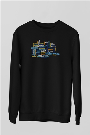 Kimyager Siyah Unisex Sweatshirt