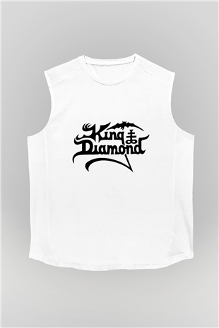 King Diamond Beyaz Unisex Kolsuz Tişört