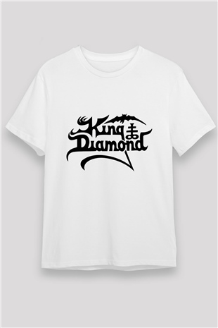 King Diamond Beyaz Unisex Tişört T-Shirt - TişörtFabrikası