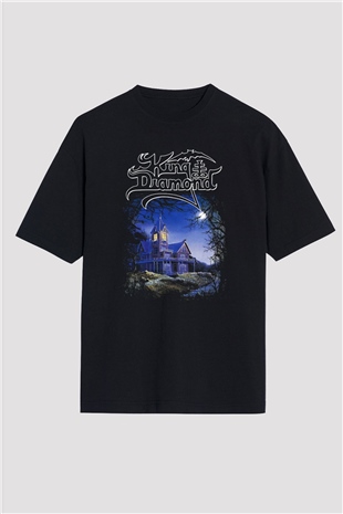King Diamond Siyah Unisex Oversize Tişört T-Shirt