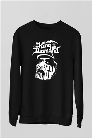 King Diamond Siyah Unisex Sweatshirt