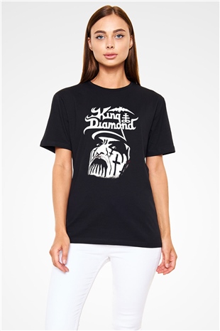 King Diamond Siyah Unisex Tişört T-Shirt - TişörtFabrikası