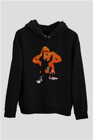 King Kong Siyah Unisex Hoodie