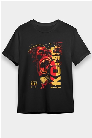 King Kong Siyah Unisex Tişört T-Shirt