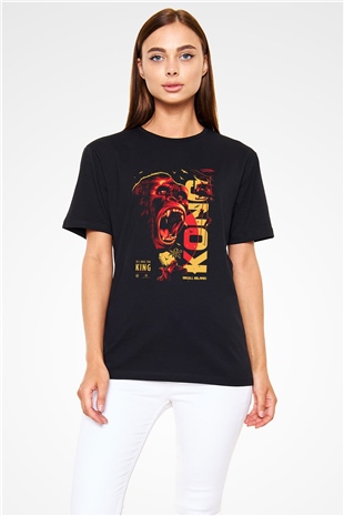 King Kong Siyah Unisex Tişört T-Shirt
