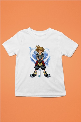 Kingdom Hearts Beyaz Unisex Çocuk Tişört