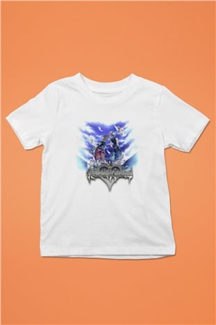 Kingdom Hearts Beyaz Unisex Çocuk Tişört