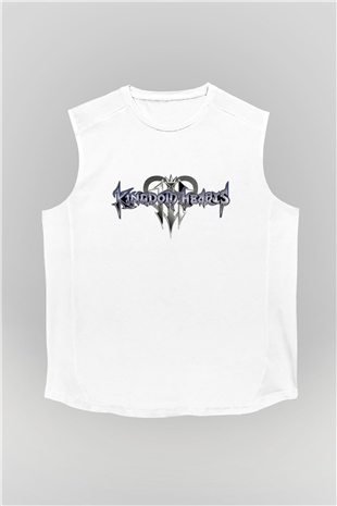 Kingdom Hearts Beyaz Unisex Kolsuz Tişört
