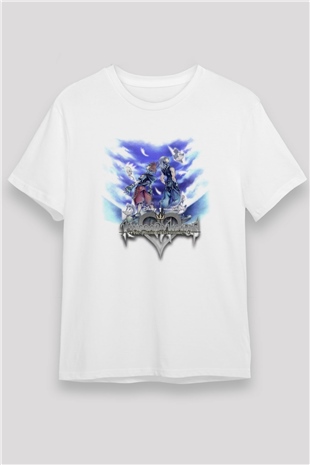 Kingdom Hearts Beyaz Unisex Tişört T-Shirt