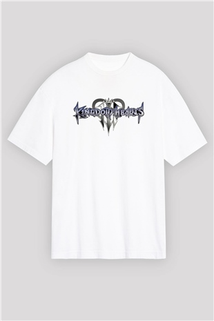 Kingdom Hearts Beyaz Oversize Tişört Oversize T-shirt