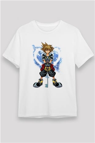 Kingdom Hearts Beyaz Unisex Tişört T-Shirt