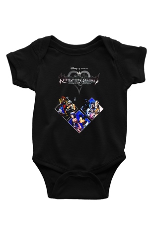 Kingdom Hearts Siyah Bebek Body - Zıbın