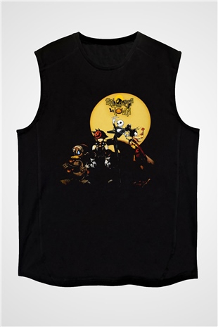 Kingdom Hearts Siyah Unisex Kolsuz Tişört