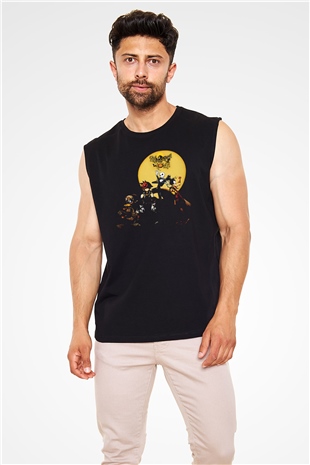 Kingdom Hearts Siyah Unisex Kolsuz Tişört