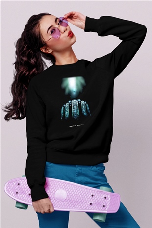 Kingdom Hearts Siyah Unisex Sweatshirt