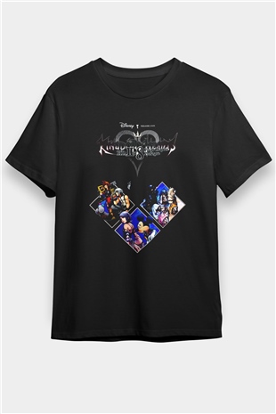 Kingdom Hearts Siyah Unisex Tişört T-Shirt