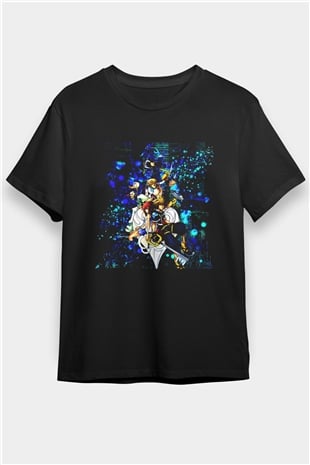 Kingdom Hearts Siyah Unisex Tişört T-Shirt