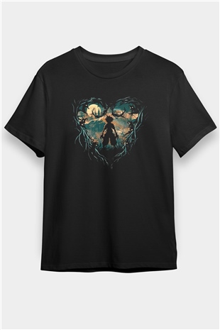 Kingdom Hearts Siyah Unisex Tişört T-Shirt