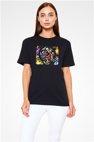 Kingdom Hearts Siyah Unisex Tişört T-Shirt