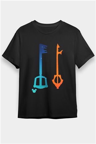 Kingdom Hearts Siyah Unisex Tişört T-Shirt