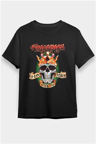 Kingspade Siyah Unisex Tişört T-Shirt - TişörtFabrikası