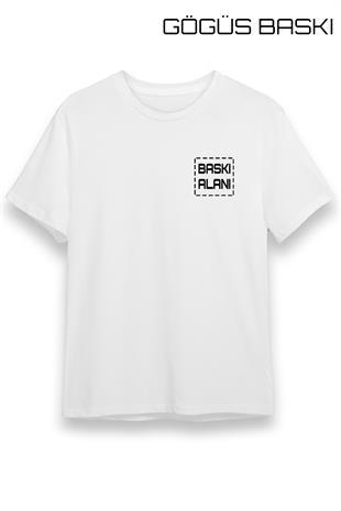 Kişiye Özel Beyaz Tişört | Unisex Tişört Tasarla