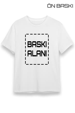 Kişiye Özel Beyaz Tişört | Unisex Tişört Tasarla