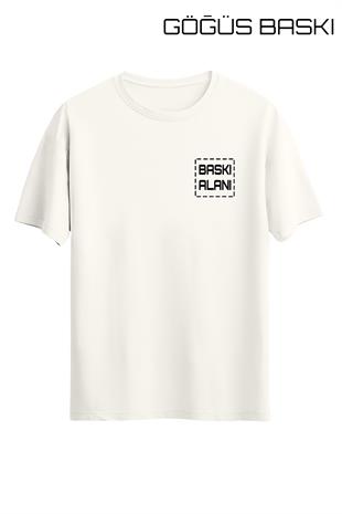 Kişiye Özel Ekru Unisex Tişört | T-Shirt Tasarla