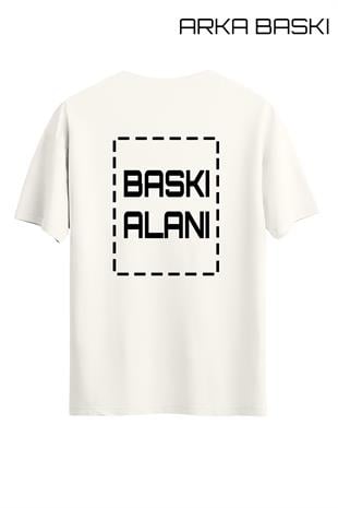Kişiye Özel Ekru Unisex Tişört | T-Shirt Tasarla