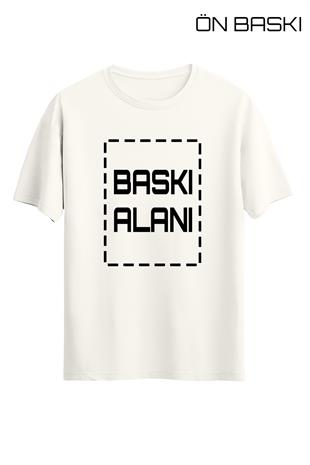 Kişiye Özel Ekru Unisex Tişört | T-Shirt Tasarla