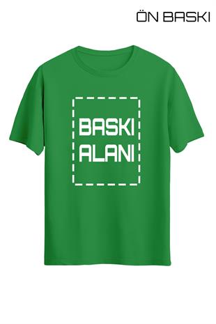 Kişiye Özel Yeşil Unisex Tişört | T-Shirt Tasarla