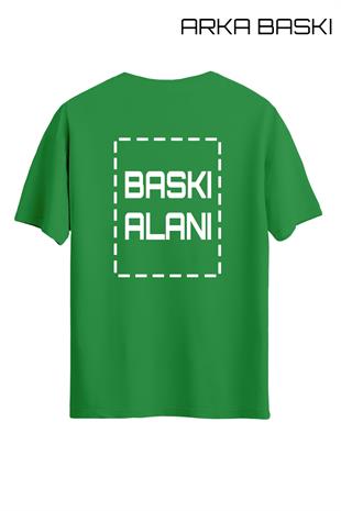 Kişiye Özel Yeşil Unisex Tişört | T-Shirt Tasarla