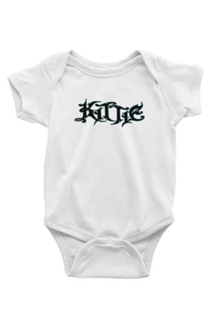 Kittie Baskılı Beyaz Unisex Bebek Body - Zıbın