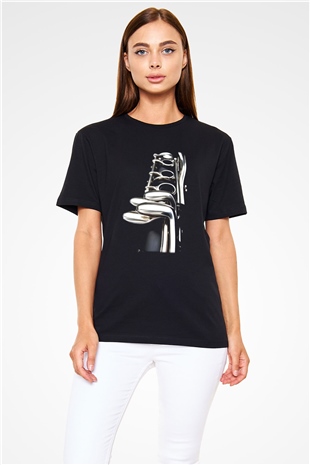 Klarnetçi Siyah Unisex Tişört T-Shirt - TişörtFabrikası