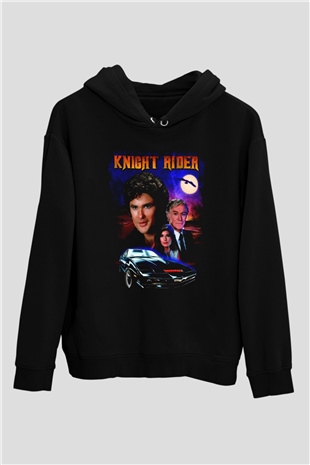 Knight Rider Siyah Unisex Hoodie