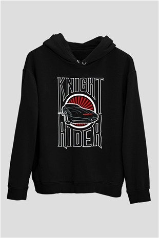 Knight Rider Siyah Unisex Hoodie