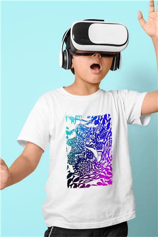 Koala Baskılı Beyaz Unisex Beyaz Çocuk Tişört - Tshirt