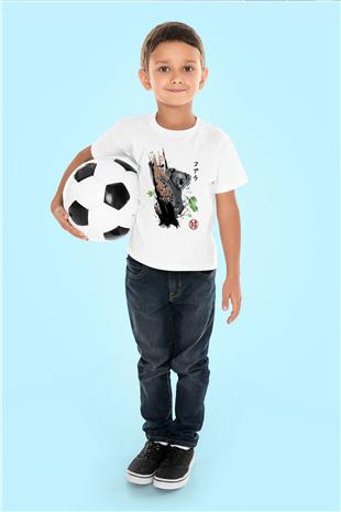 Koala Baskılı Beyaz Unisex Beyaz Çocuk Tişört - Tshirt