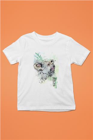 Koala Baskılı Beyaz Unisex Beyaz Çocuk Tişört - Tshirt