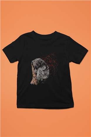 Koala Baskılı Unisex Siyah Çocuk Tişört - Tshirt