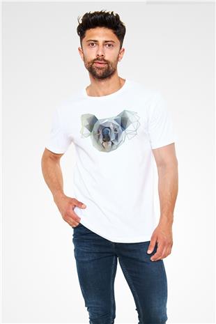 Koala Unisex Baskılı Beyaz Tişört - Tshirt