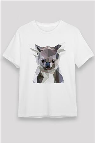Koala Unisex Baskılı Beyaz Tişört - Tshirt