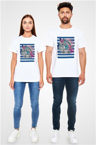 Koala Unisex Baskılı Beyaz Tişört - Tshirt