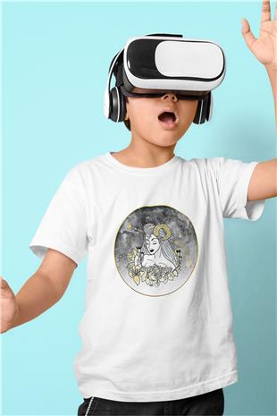 Koç Burcu Baskılı Beyaz Unisex Beyaz Çocuk Tişört - Tshirt