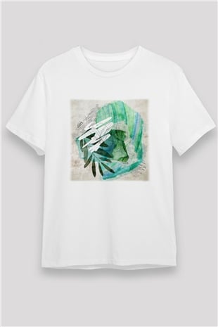 Kolaj Beyaz Unisex Tişört T-Shirt - TişörtFabrikası