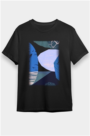 Kolaj Siyah Unisex Tişört T-Shirt - TişörtFabrikası