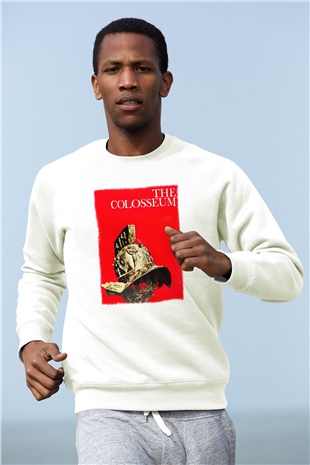 Kolezyum Beyaz Unisex Sweatshirt